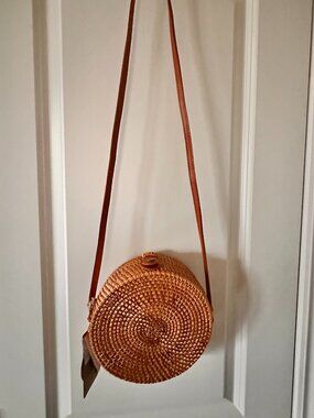 Raffia Bag Round Shoulder/Cross Body Bag